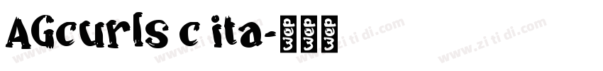 AGcurls c ita字体转换